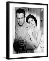 Cat on a Hot Tin Roof, Paul Newman, Elizabeth Taylor, 1958-null-Framed Photo