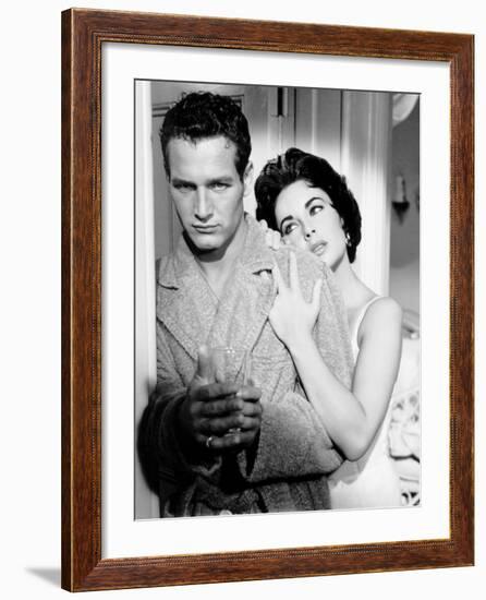 Cat on a Hot Tin Roof, Paul Newman, Elizabeth Taylor, 1958-null-Framed Photo