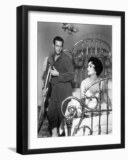 Cat on a Hot Tin Roof, Paul Newman, Elizabeth Taylor, 1958-null-Framed Photo