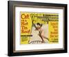 Cat on a Hot Tin Roof, UK Movie Poster, 1958-null-Framed Art Print