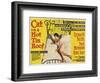 Cat on a Hot Tin Roof, UK Movie Poster, 1958-null-Framed Art Print