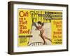 Cat on a Hot Tin Roof, UK Movie Poster, 1958-null-Framed Art Print