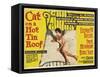 Cat on a Hot Tin Roof, UK Movie Poster, 1958-null-Framed Stretched Canvas