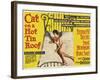 Cat on a Hot Tin Roof, UK Movie Poster, 1958-null-Framed Art Print