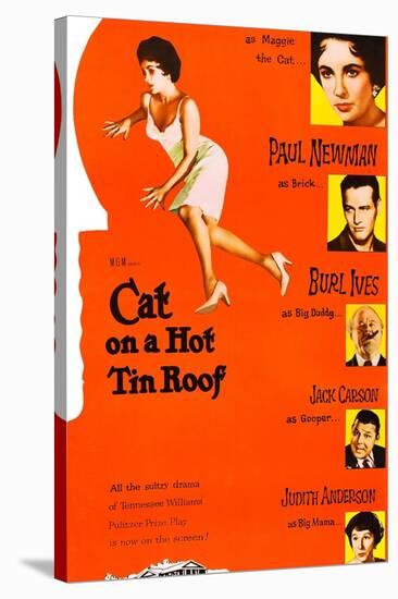 Cat on a Hot Tin Roof-null-Stretched Canvas