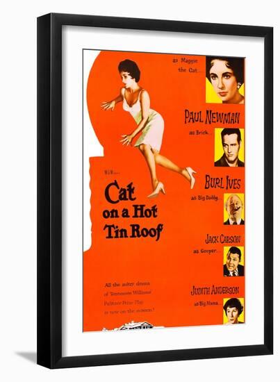 Cat on a Hot Tin Roof-null-Framed Art Print