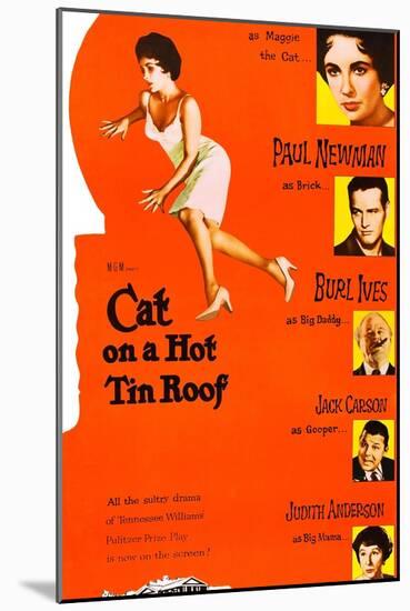 Cat on a Hot Tin Roof-null-Mounted Art Print