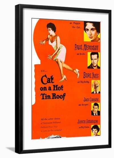 Cat on a Hot Tin Roof-null-Framed Art Print