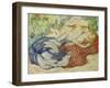 Cat on a Red Cloth, 1909/1910-Franz Marc-Framed Giclee Print