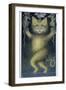 Cat on a Tightrope, Balancing with Bird and Mice-Wayne Anderson-Framed Premium Giclee Print