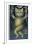 Cat on a Tightrope, Balancing with Bird and Mice-Wayne Anderson-Framed Giclee Print