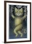 Cat on a Tightrope, Balancing with Bird and Mice-Wayne Anderson-Framed Giclee Print