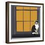 Cat on a Window Sill I-Emily Kalina-Framed Art Print