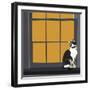 Cat on a Window Sill I-Emily Kalina-Framed Art Print