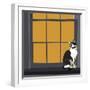 Cat on a Window Sill I-Emily Kalina-Framed Art Print