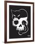 Cat On Skull-Emily the Strange-Framed Premium Giclee Print