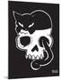 Cat On Skull-Emily the Strange-Mounted Premium Giclee Print