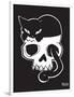 Cat On Skull-Emily the Strange-Framed Premium Giclee Print