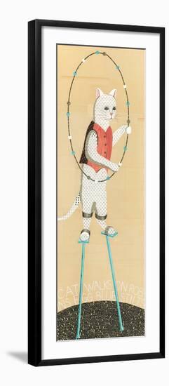 Cat on Stilts-Judy Verhoeven-Framed Art Print