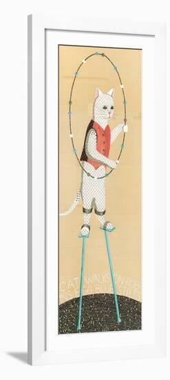 Cat on Stilts-Judy Verhoeven-Framed Premium Giclee Print