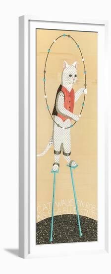 Cat on Stilts-Judy Verhoeven-Framed Premium Giclee Print