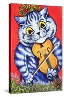 Cat on the Fiddle-Louis Wain-Stretched Canvas