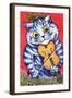 Cat on the Fiddle-Louis Wain-Framed Giclee Print