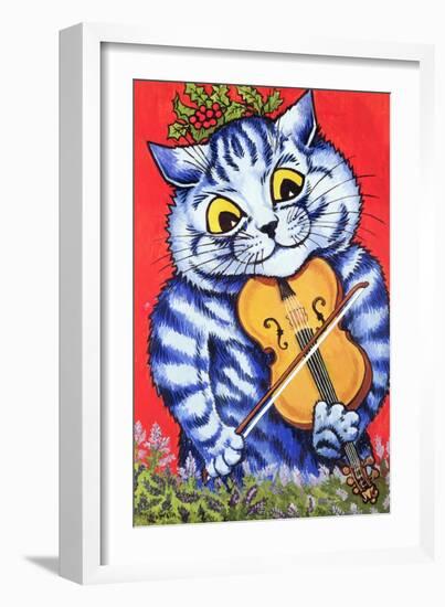 Cat on the Fiddle-Louis Wain-Framed Giclee Print