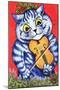 Cat on the Fiddle-Louis Wain-Mounted Giclee Print