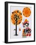 Cat Painting the World Orange-null-Framed Giclee Print