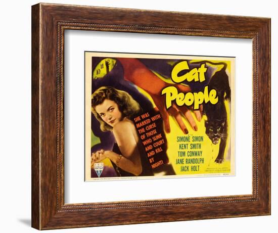 Cat People, 1942, Directed by Jacques Tourneur-null-Framed Giclee Print