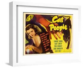 Cat People, 1942, Directed by Jacques Tourneur-null-Framed Giclee Print