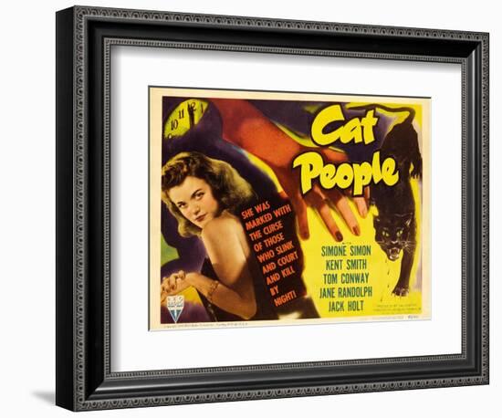 Cat People, 1942, Directed by Jacques Tourneur-null-Framed Giclee Print