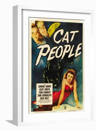 Cat People, 1942, Directed by Jacques Tourneur-null-Framed Giclee Print