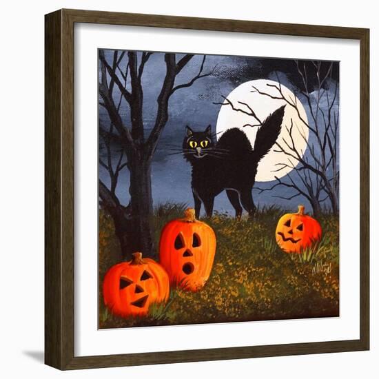 Cat Pillow-Debbi Wetzel-Framed Giclee Print