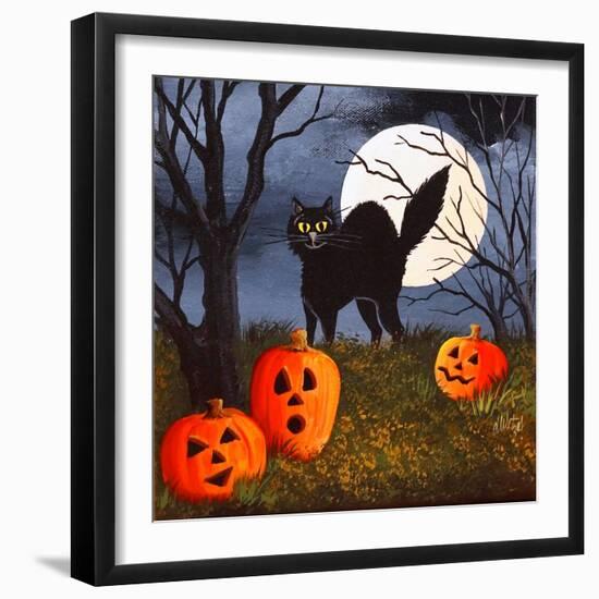 Cat Pillow-Debbi Wetzel-Framed Giclee Print