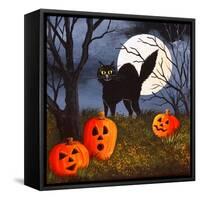 Cat Pillow-Debbi Wetzel-Framed Stretched Canvas