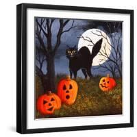 Cat Pillow-Debbi Wetzel-Framed Premium Giclee Print