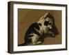 Cat Playing-Adriaen van de Velde-Framed Giclee Print