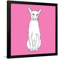 Cat Pointy Ears-Anna Nyberg-Framed Giclee Print