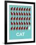 Cat Poster-NaxArt-Framed Art Print