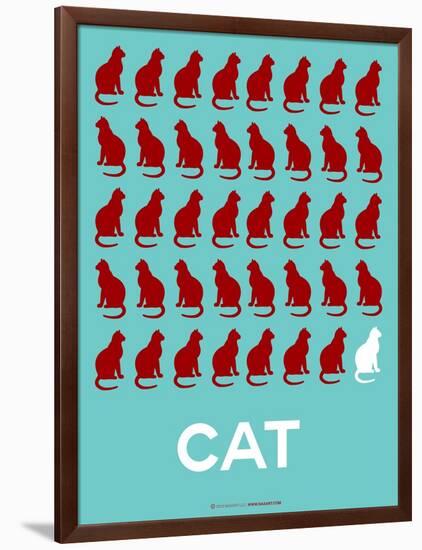 Cat Poster-NaxArt-Framed Art Print