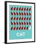 Cat Poster-NaxArt-Framed Art Print