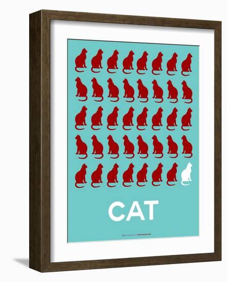 Cat Poster-NaxArt-Framed Art Print