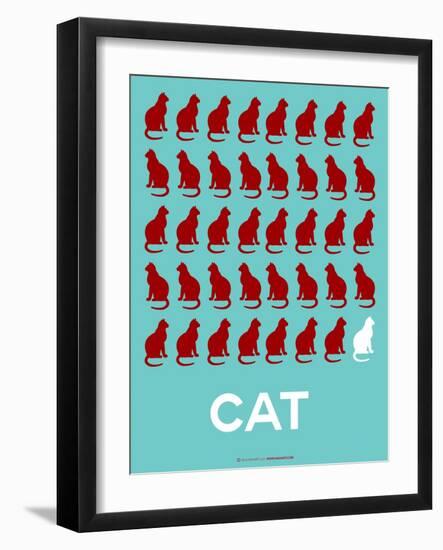 Cat Poster-NaxArt-Framed Art Print