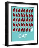 Cat Poster-NaxArt-Framed Art Print