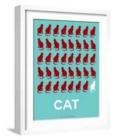 Cat Poster-NaxArt-Framed Art Print