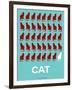 Cat Poster-NaxArt-Framed Art Print