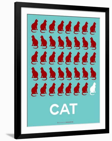 Cat Poster-NaxArt-Framed Art Print