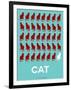 Cat Poster-NaxArt-Framed Art Print